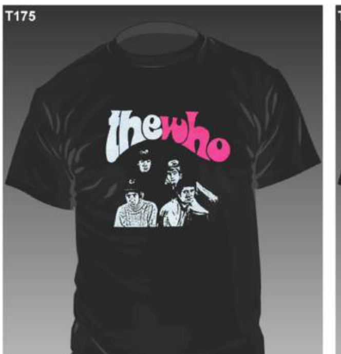 WHO, THE (ザ ・フー)  - Band Photo (限定 黒Tシャツ「M」サイズ/ New）