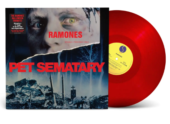 RAMONES (ラモーンズ)  - Pet Sematary (US「Rocktober 2025」正規再発「限定レッドヴァイナル」12"/ New) 映画『ペット・セメタリー』サントラ！
