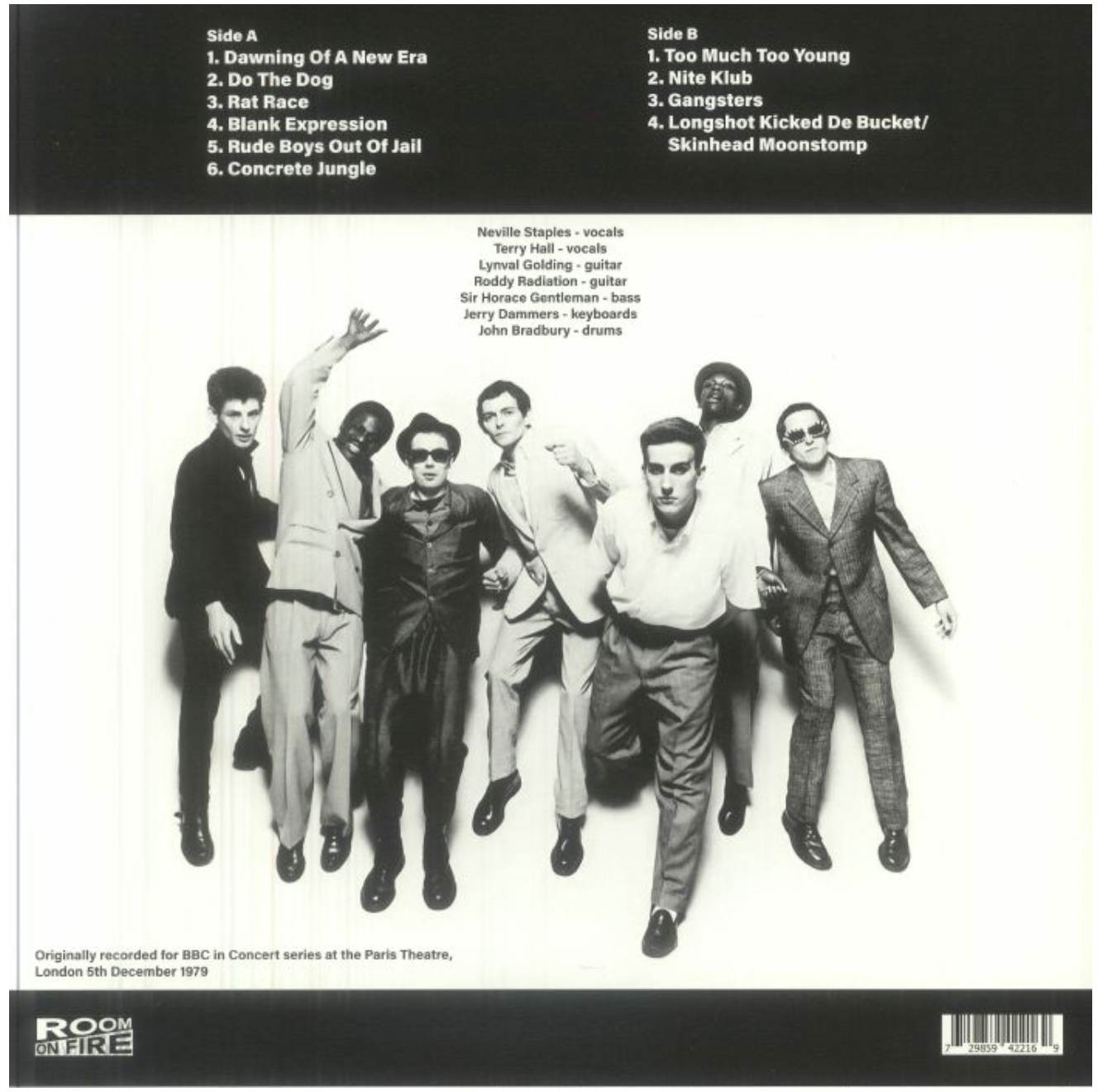 SPECIALS, THE (ザ・スペシャルズ)  - BBC Radio 1 Live In Concert 1979 (EU 限定プレス再発 LP/ New) BBCのコンサートシリーズから！
