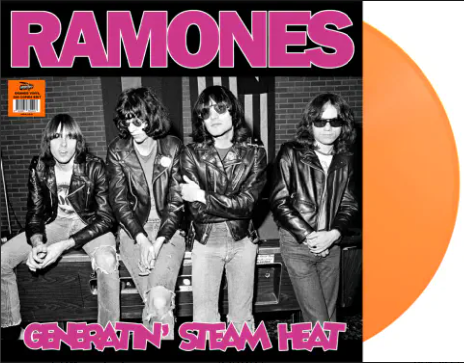 RAMONES (ラモーンズ)  - Generatin' Steam Heat (EU 500枚限定「オレンジヴァイナル」LP/ New)ブロードキャスト録音全28曲 !