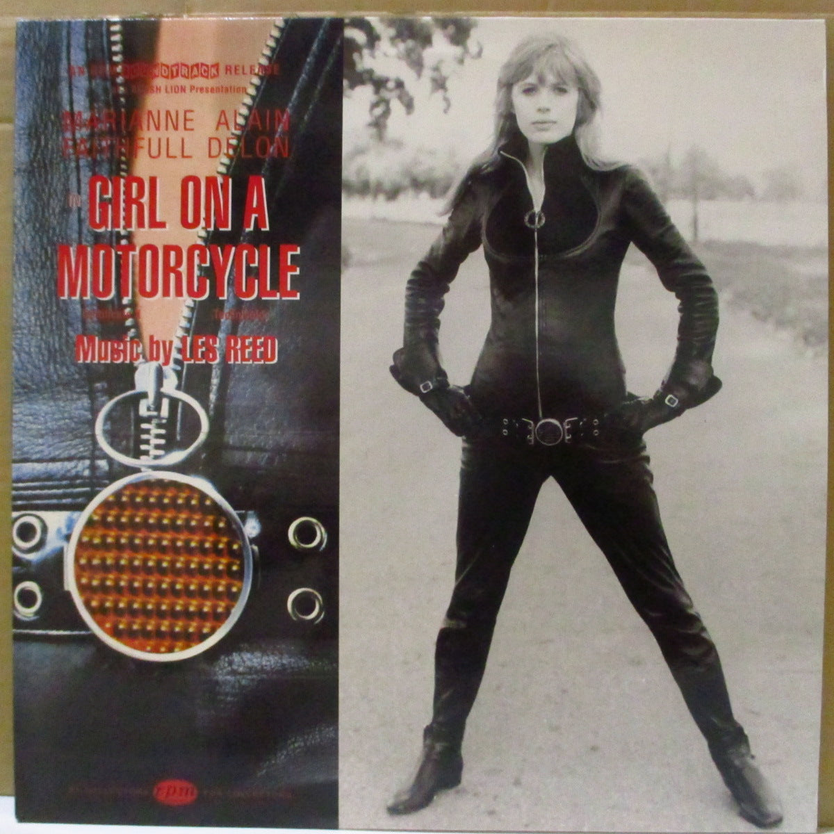 O.S.T. (マリアンヌ・フェイスフル、アラン・ドロン主演、'68年公開映画のサントラ)  - Girl On A Motorcycle (UK '96 限定再発 LP+インサート＆ポスター）