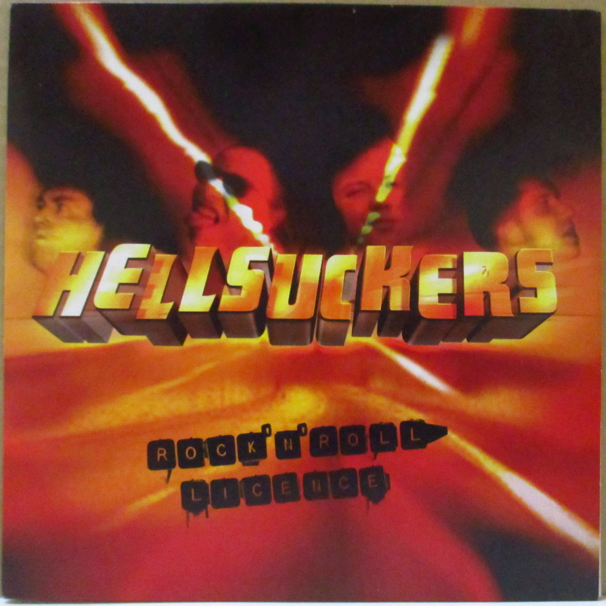 HELLSUCKERS (ヘルサッカーズ)  - Rock'n'Roll License (Swiss '00 限定4曲入り「赤盤」 7インチ/光沢固紙ジャケ)