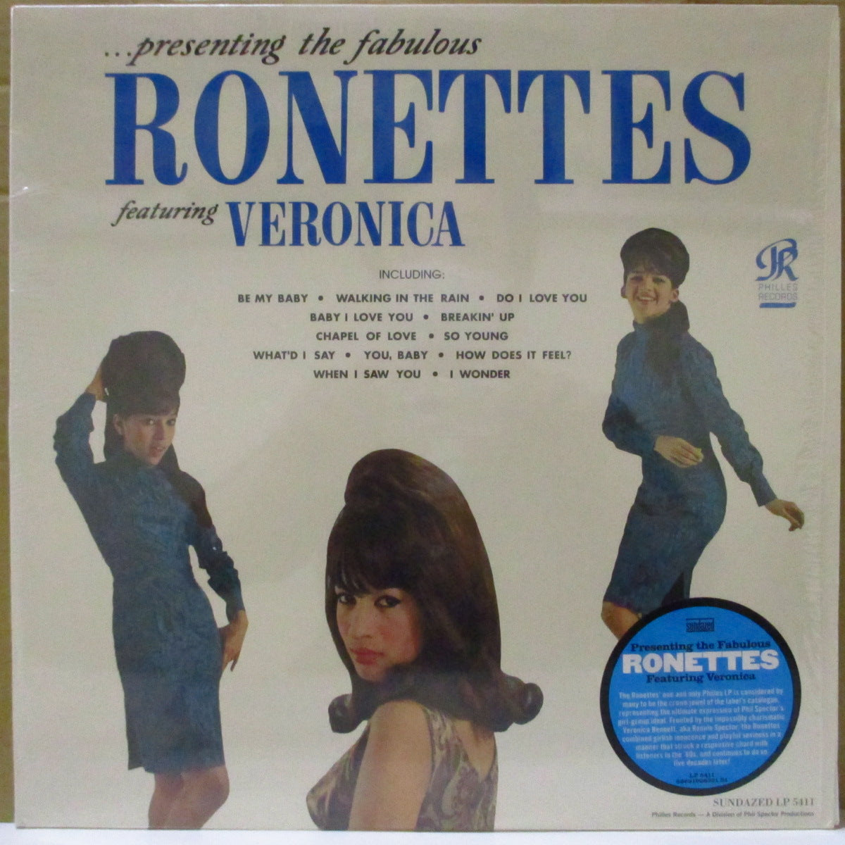 RONETTES, THE (ザ・ロネッツ)  - ....Presenting Fabulous The Ronettes feat.Veronica (US '12 サンデイズド社「正規ワンショット限定復刻再発 180g モノラル LP)