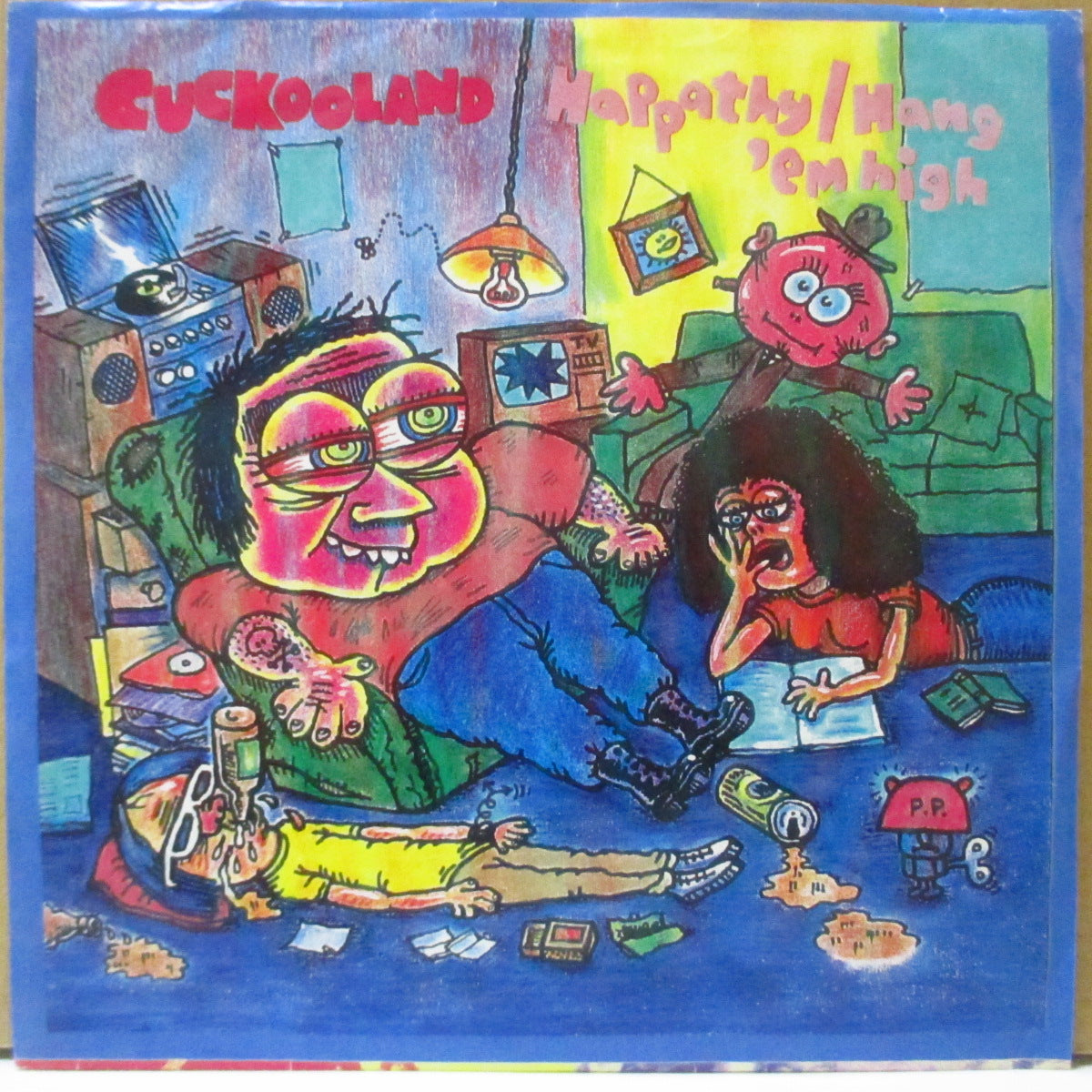 CUCKOOLAND (クックーランド)  - Happathy (UK オリジナル 7インチ+光沢ソフト紙ジャケ) '96年シングル
