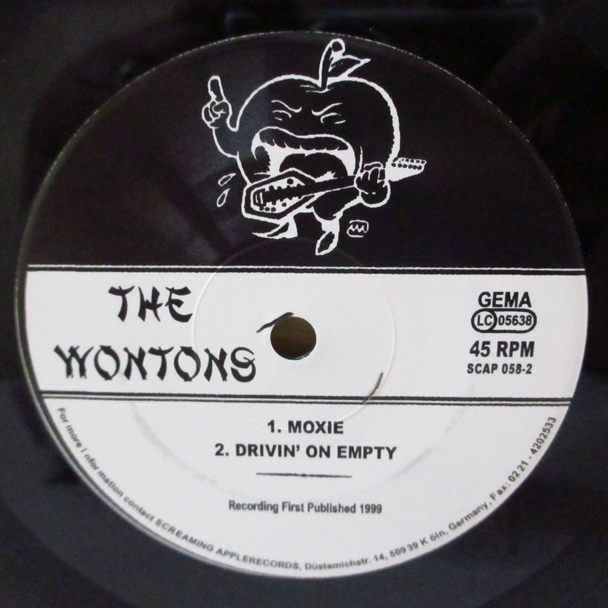 WONTONS, THE (ザ・ワンタンズ)  - Let's Work! (German '99 オリジナル4曲入り「黒盤」 7インチ/光沢固紙ジャケ)