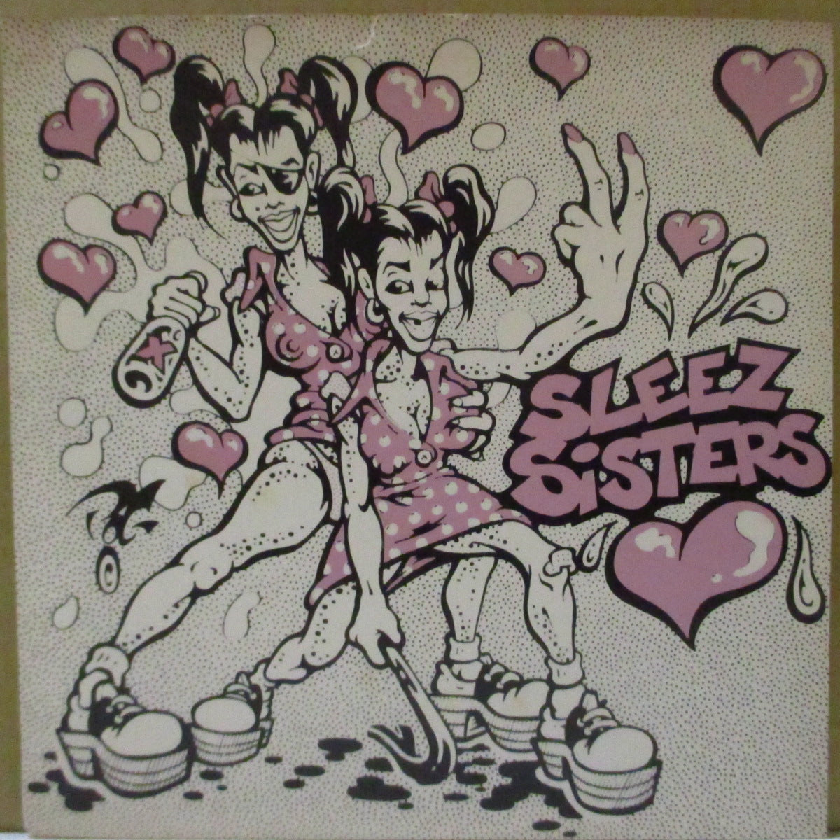 SLEEZ SISTERS (スリーズ・シスターズ)  - Sleez Sisters - Theme (US '91 オリジナル「黒盤」 7インチ/光沢固紙ジャケ)