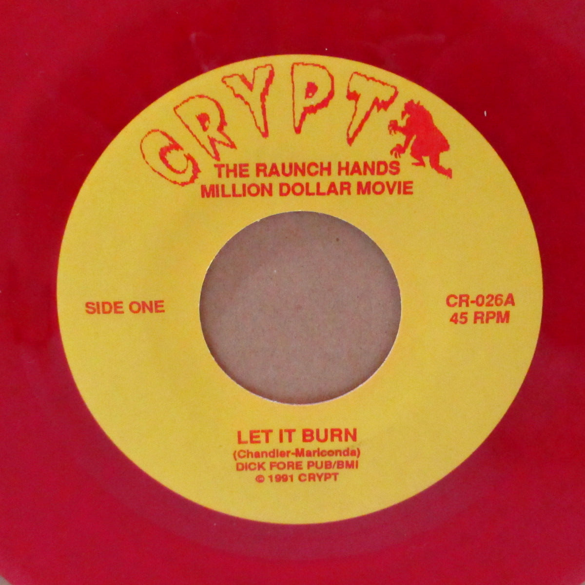 RAUNCH HANDS, THE (ローンチ・ハンズ)  - Million Dollar Movie (US '91 限定「クリア赤&クリア黄盤」 2x7インチ/特殊光沢ソフト紙折りたたみジャケ)