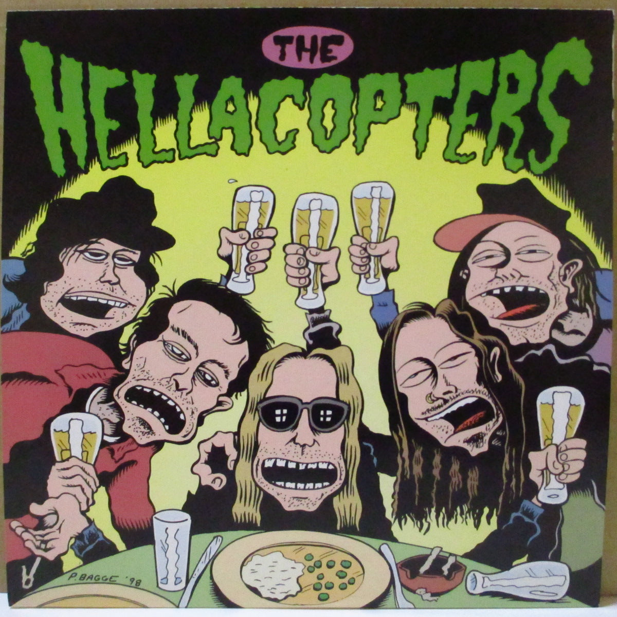 HELLACOPTERS, THE (ザ・ヘラコプターズ)  - Down Right Blue (US '99 オリジナル 7インチ/光沢固紙ジャケ)