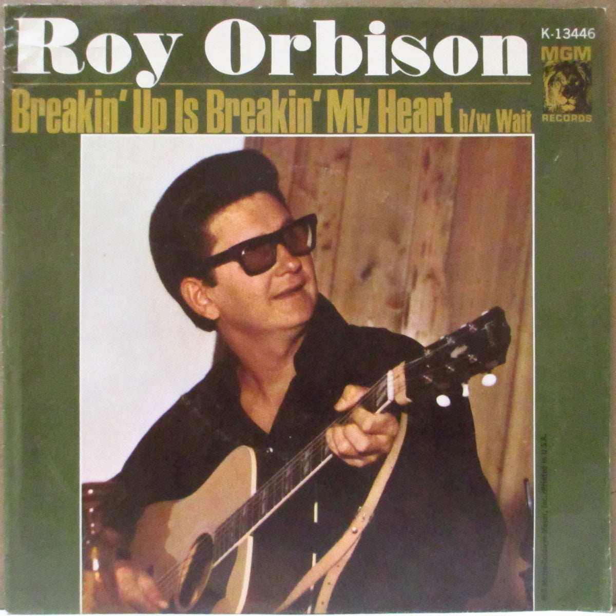 ROY ORBISON (ロイ・オービソン)  - Breakin' Up Is Breakin' My Heart (US '66 オリジナル・ジャケ付 7インチ)ロッキン・ティーンポップ！