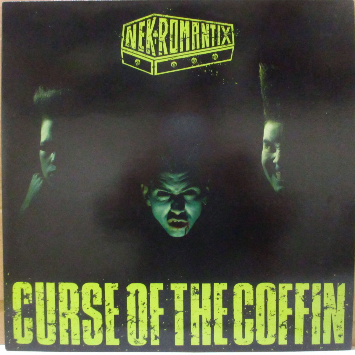 NEKROMANTIX (ネクロマンティクス)  - Curse Of The Coffin (UK 限定「青マーブル盤」 LP) '91年2ndアルバム