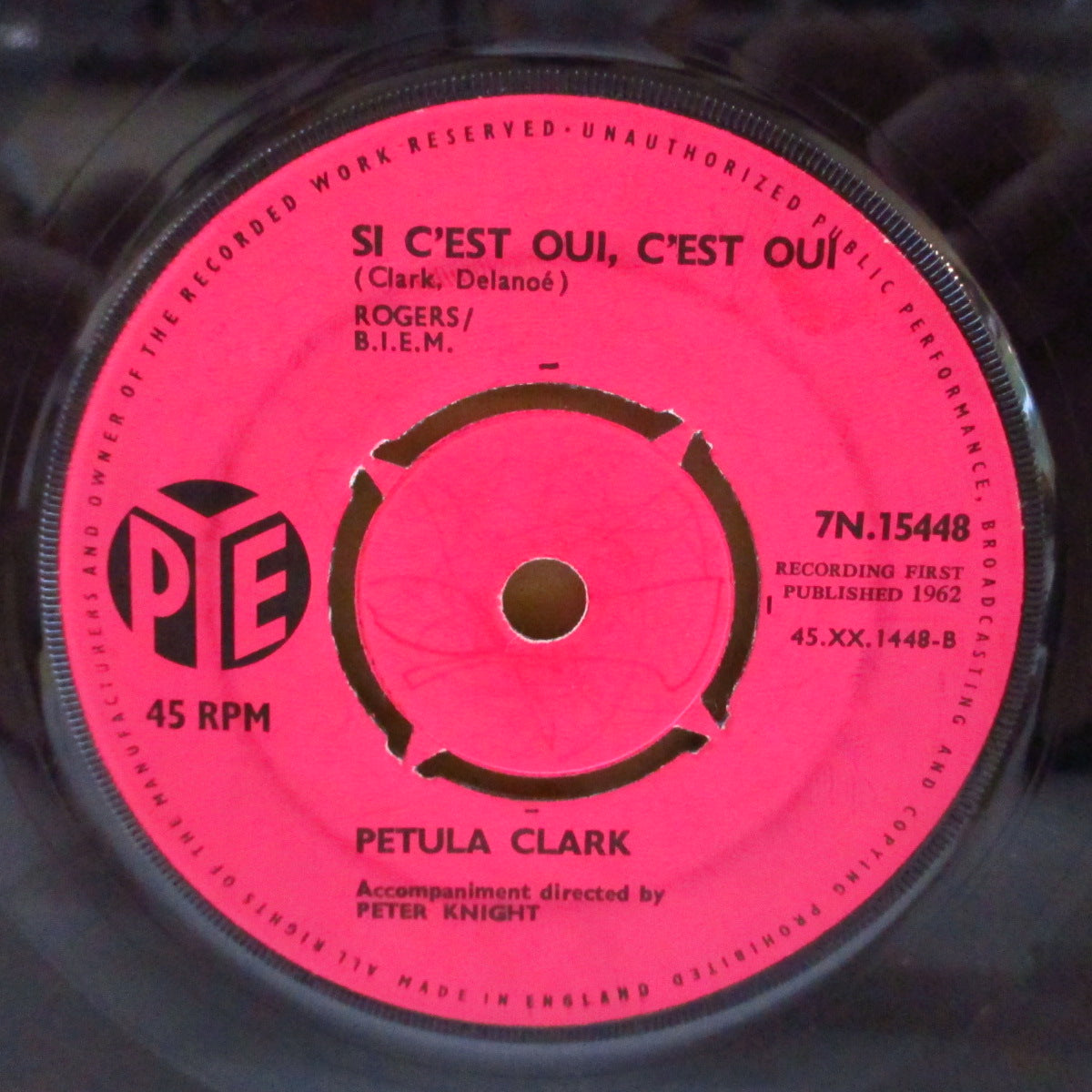 PETULA CLARK (ペトゥラ・クラーク)  - Ya Ya Twist (UK '62 セカンド・プレス 7インチ) リー・ドーシー'名曲の仏語TWISTIN'・ノーザン・カヴァ！