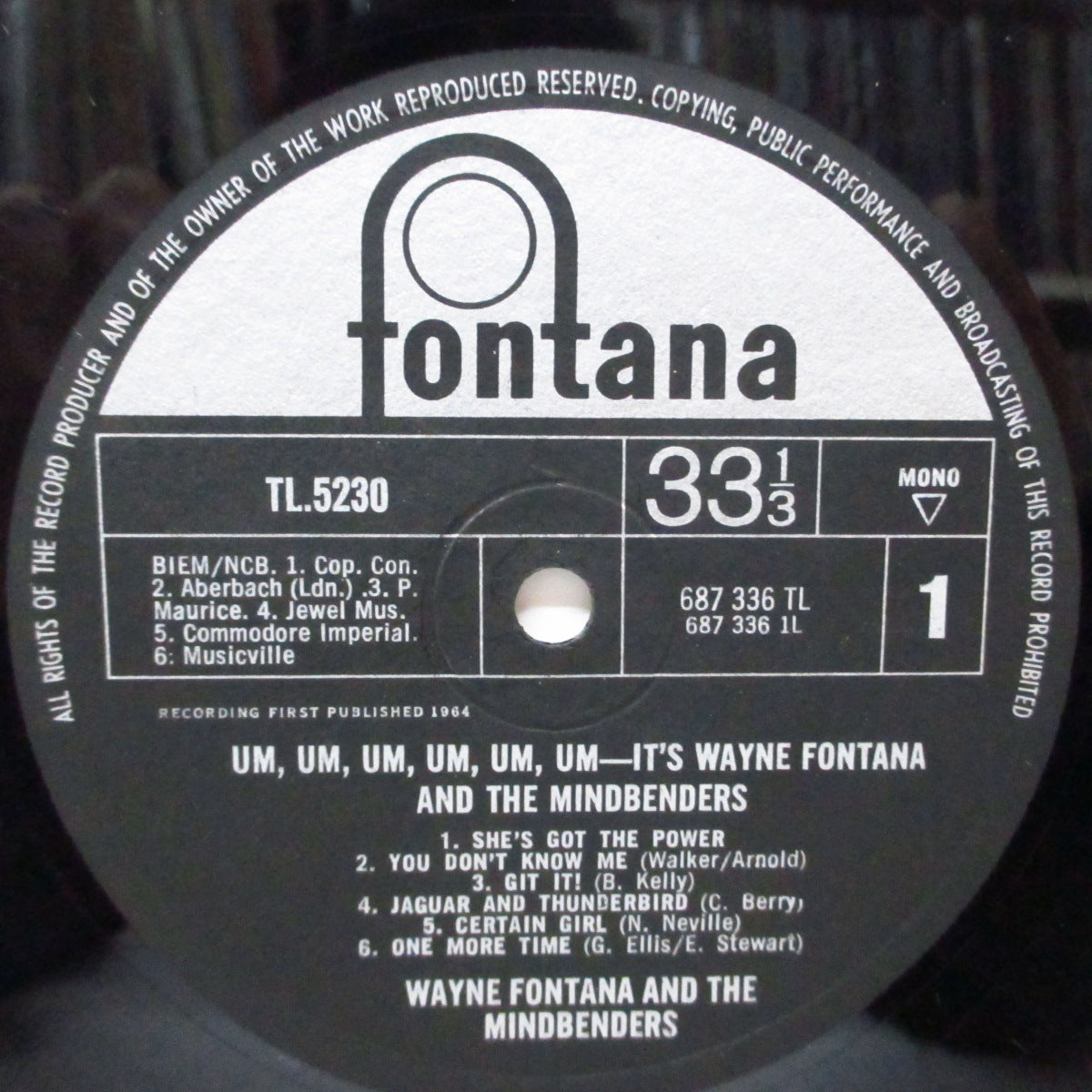 WAYNE FONTANA & MINDBENDERS (ウェイン・フォンタナ＆マインドベンダーズ)  - Wayne Fontana And The Mindbenders [1st] (UK オリジナル「モノラル」LP/表面コーティング三面折り返ジャケ)