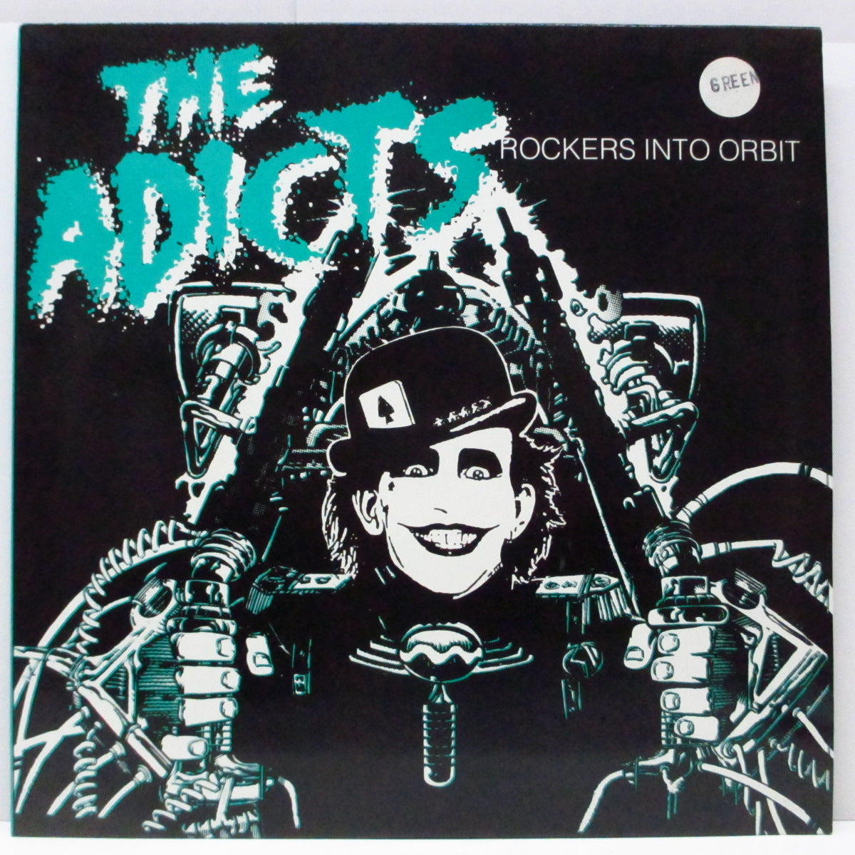 ADICTS, THE (ジ・アディクツ)  - Rockers Into Orbit (UK 限定「グリーンヴァイナル」LP/ステッカー付ジャケ) '87年ハロウィンライブ！