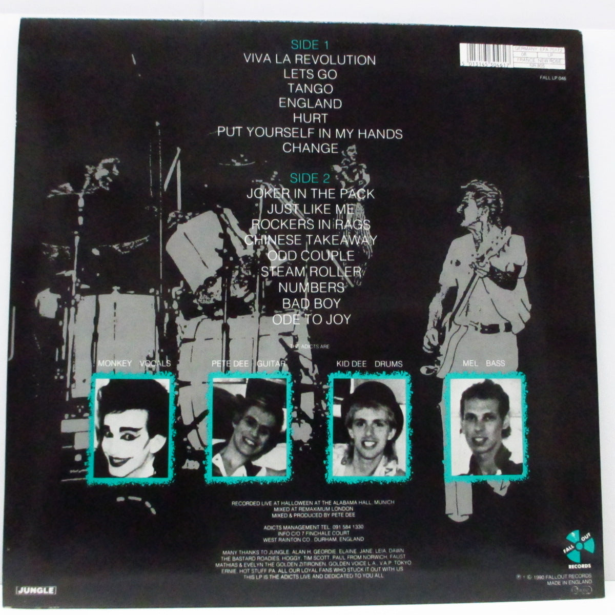 ADICTS, THE (ジ・アディクツ)  - Rockers Into Orbit (UK 限定「グリーンヴァイナル」LP/ステッカー付ジャケ) '87年ハロウィンライブ！