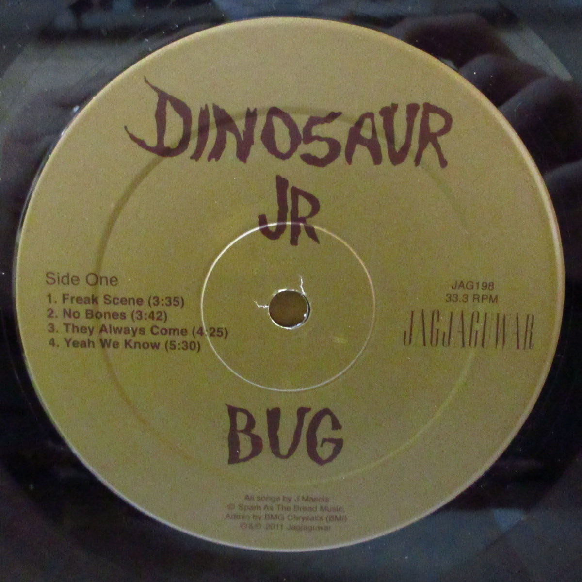 DINOSAUR Jr. (ダイナソーJr.)  - Bug (US '11 Jagjaguwar社再発「茶色ロゴラベ」「黒盤」 LP) '88年3rdアルバム