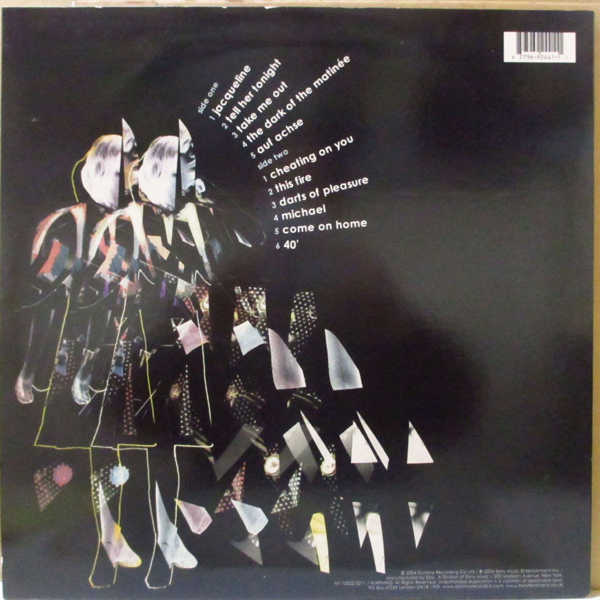 FRANZ FERDINAND (フランツ・フェルディナンド)  - S.T. <1st Album> (US オリジナル「マトリクスにⓊ無し」 LP+固紙インナー/光沢エンボスジャケ) '04年1stアルバム