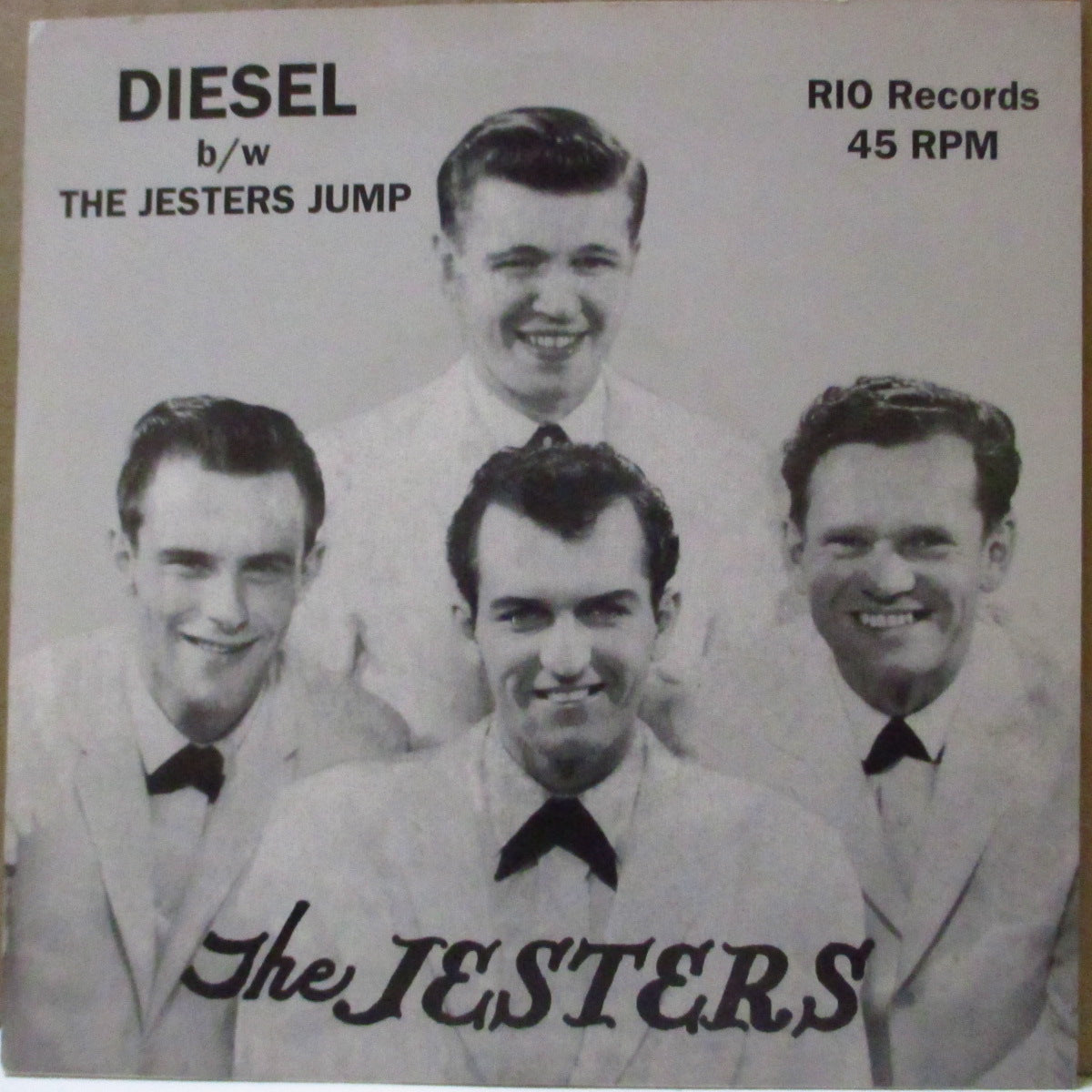JESTERS, THE (ザ・ジェスターズ)  - Diesel / The Jesters Jump (US 80's 再発ジャケ付き7インチ) オハイオ・ロックンロール'61年1st&2ndカップリング、ロックンロール