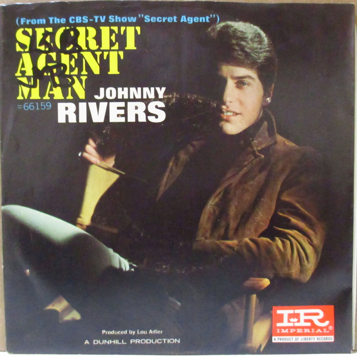 JOHNNY RIVERS (ジョニー・リヴァース)  - Secret Agent Man (US '66 オリジナルジャケ付 7インチ)大ヒットTV-スパイ映画のテーマ曲