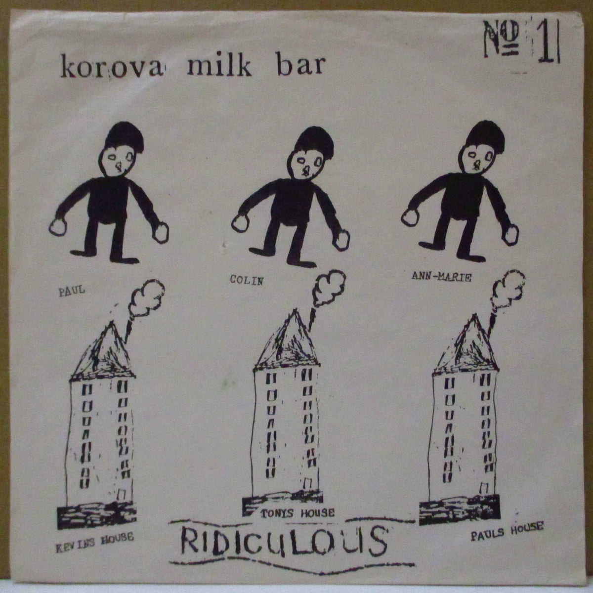 KOROVA MILK BAR (コロバ・ミルク・バー)  - The Ronko Presents EP (UK 500枚限定 7インチ/ナンバリング入りマットソフト紙ジャケ)