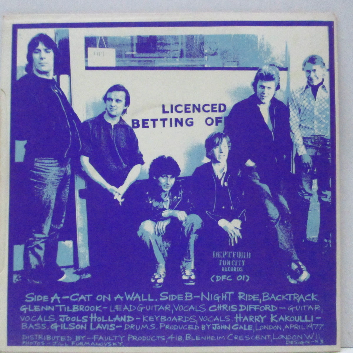 SQUEEZE (スクイーズ)  - Packet Of Three EP (UK '79 再発 7"/「青/紫」光沢固紙ジャケ) オリジナル盤とはジャケ違い！