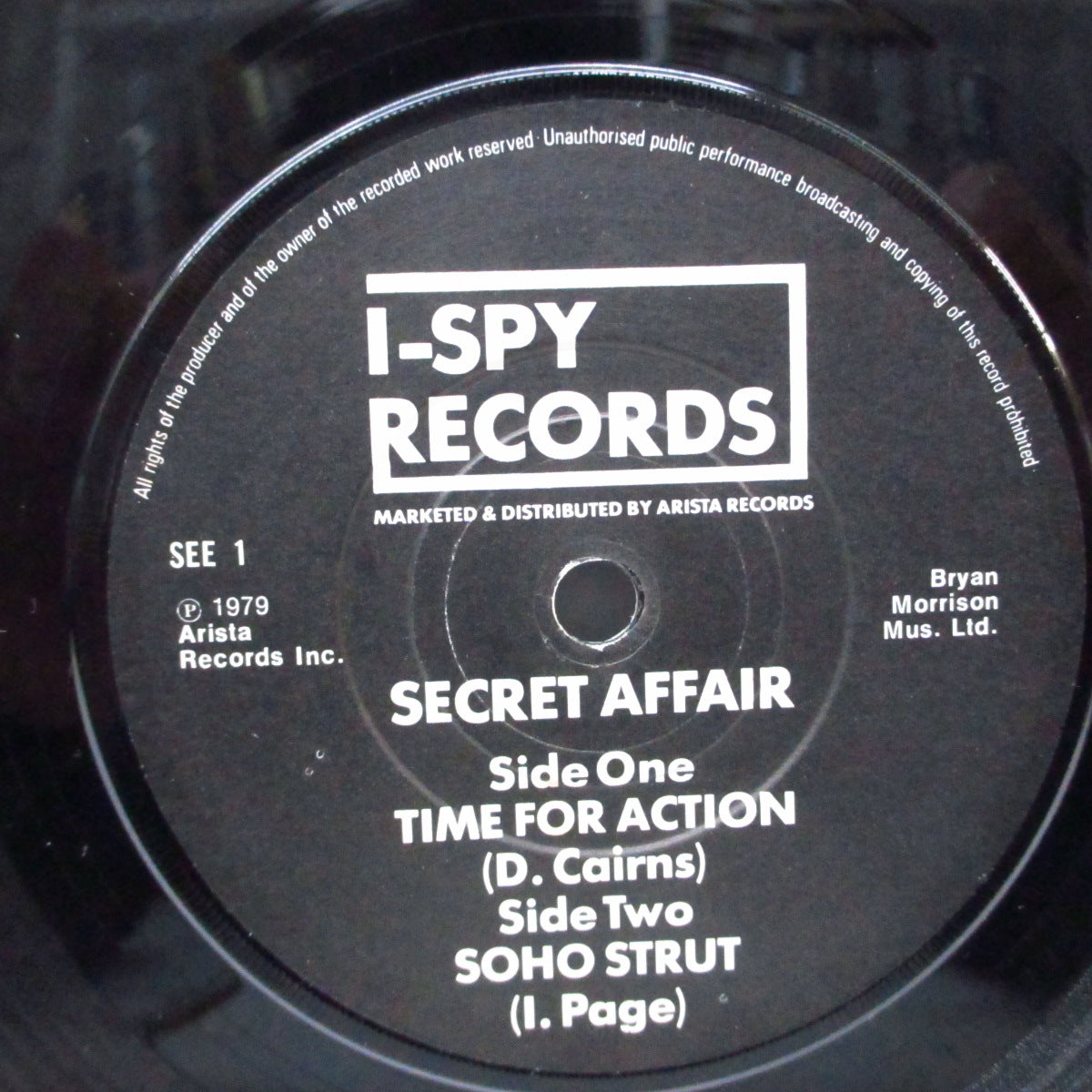 SECRET AFFAIR (シークレット・アフェア)  - Time For Action (UK オリジナル「紙ラベ」7"/初回「茶色の紙袋」ジャケ) '79年ファースト！