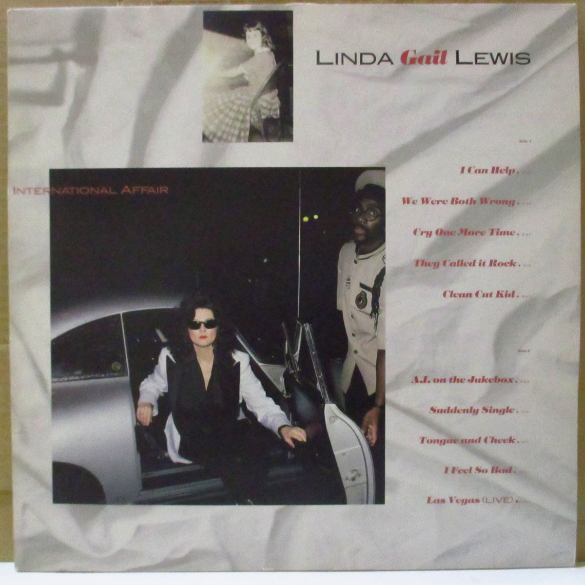 LINDA GAIL LEWIS (リンダ・ゲイル・ルイス)  - International Affair (France オリジナル LP+インサート)ジェリー・リー・ルイスの実妹、 '90年アルバム