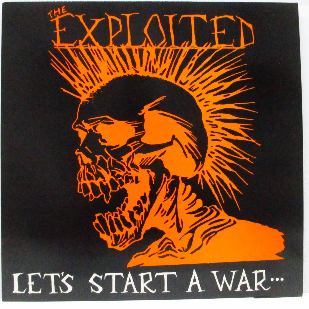 EXPLOITED, THE (ジ・エクスプロイテッド)  - Let's Start A War... (UK 80's 再発 LP/オレンジスカルロゴ「シングルジャケ」）