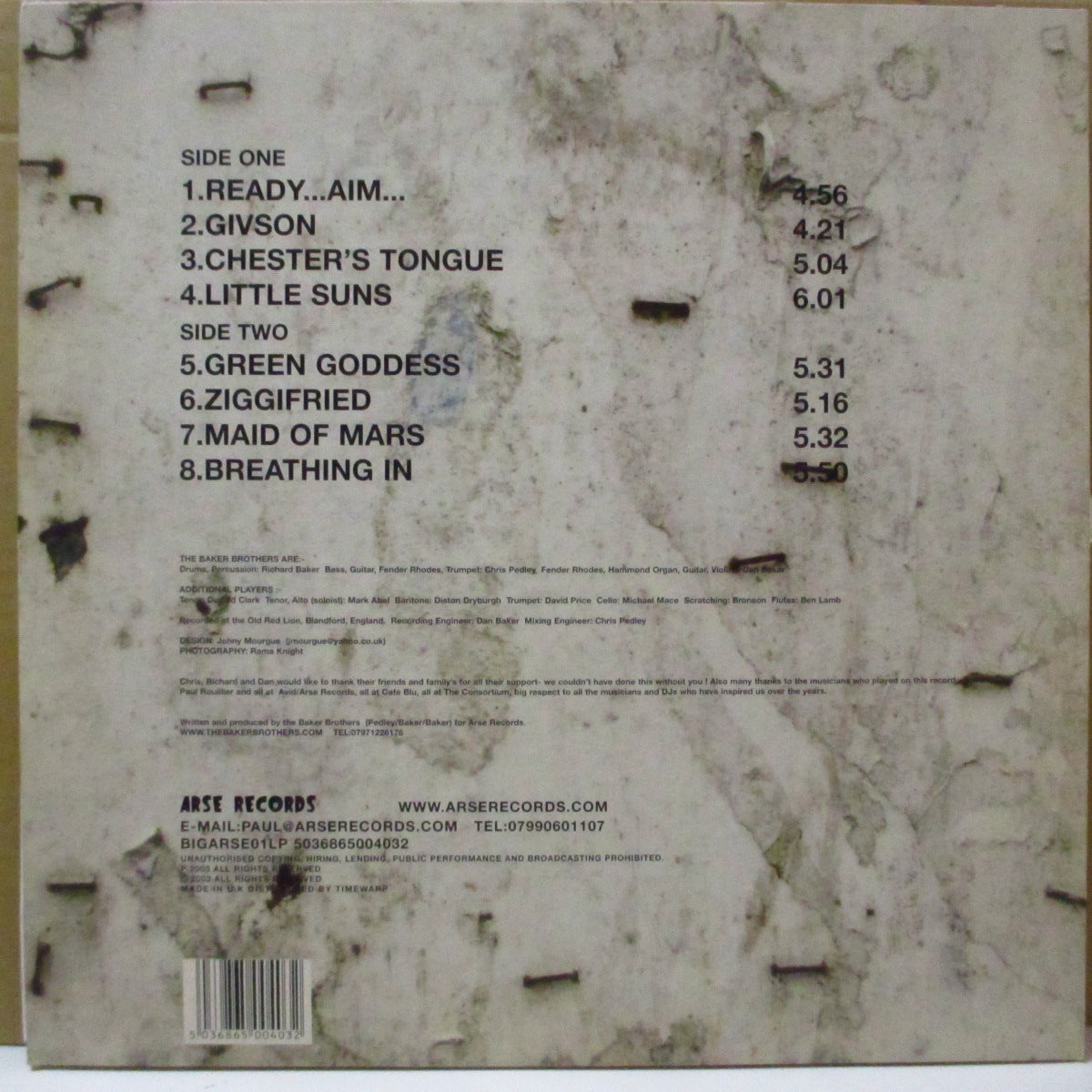 BAKER BROTHERS, THE  (ザ・ベイカー・ブラザーズ)  - Ten Paces (UK オリジナル LP) '03年1stアルバム
