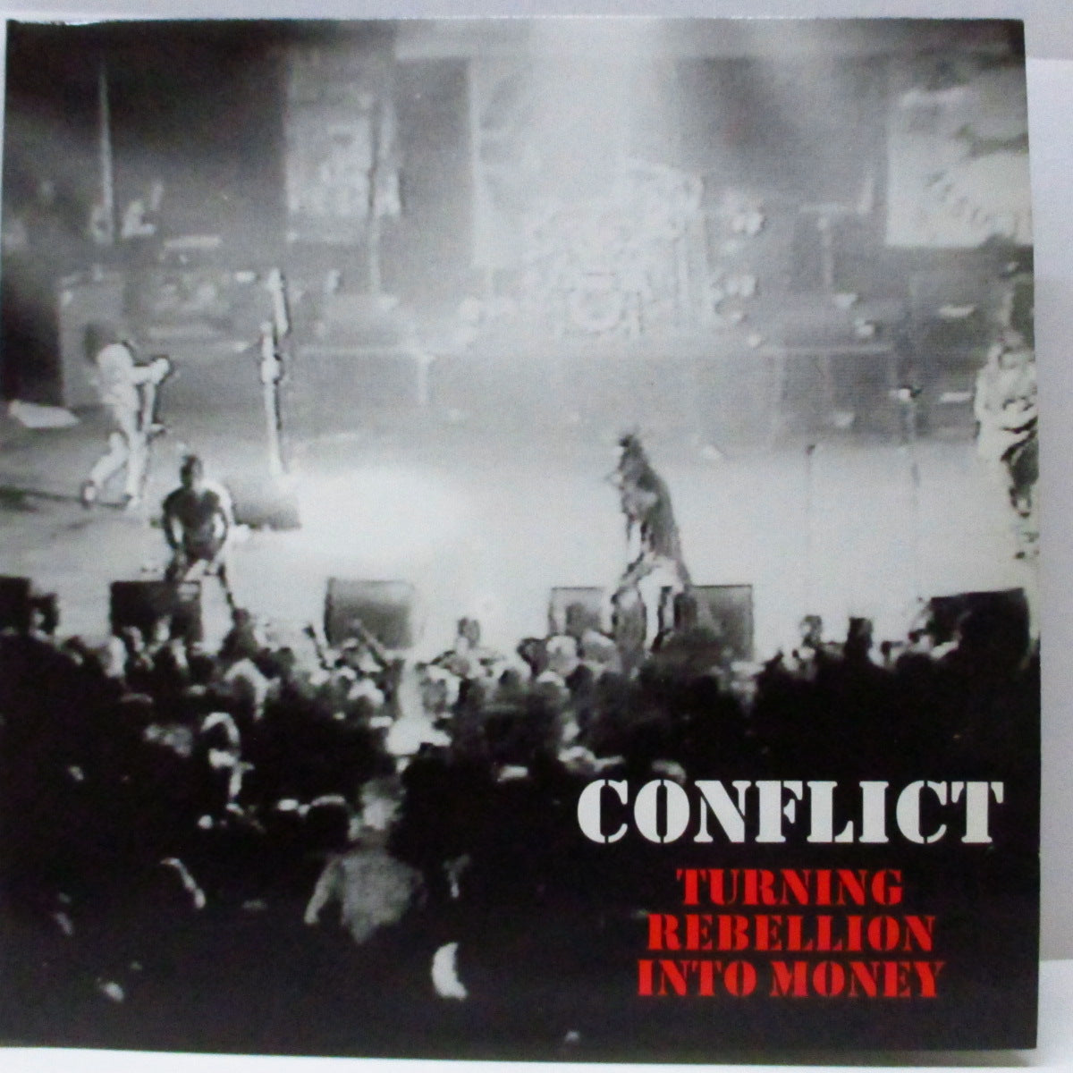 CONFLICT (コンフリクト)  - Turning Rebellion Into Money (UK 90's 再発 2xLP/両面光沢見開ジャケ) feat. スティーブ・イグノラント (Crass) !