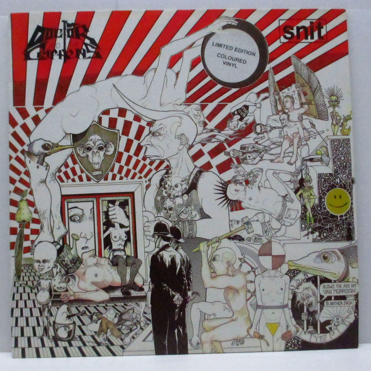 DOCTOR AND THE CRIPPENS (ドクター & ザ ・クリッペンズ)  - Raphanadosis (UK '89 限定再発「赤盤」LP+インナー/ステッカー付ジャケ）'89年セカンド！