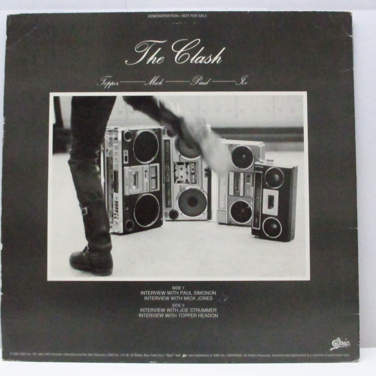 CLASH, THE (クラッシュ)  - If Music Could Talk : Interchords (US プロモオンリー LP) インタビュー &「サンディニスタ」からの10曲！