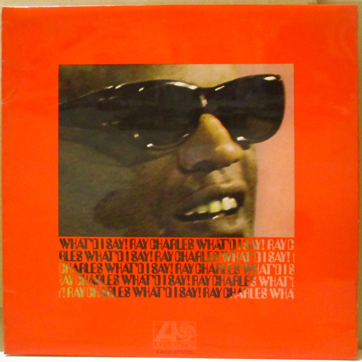 RAY CHARLES (レイ・チャールズ)  - What'd I Say ! (UK '72 再発「（ワーナー・ロゴ無し）青＆オレンジ・ラベ」ステレオLP/表面コーティング・ジャケ)英独自ジャケ！