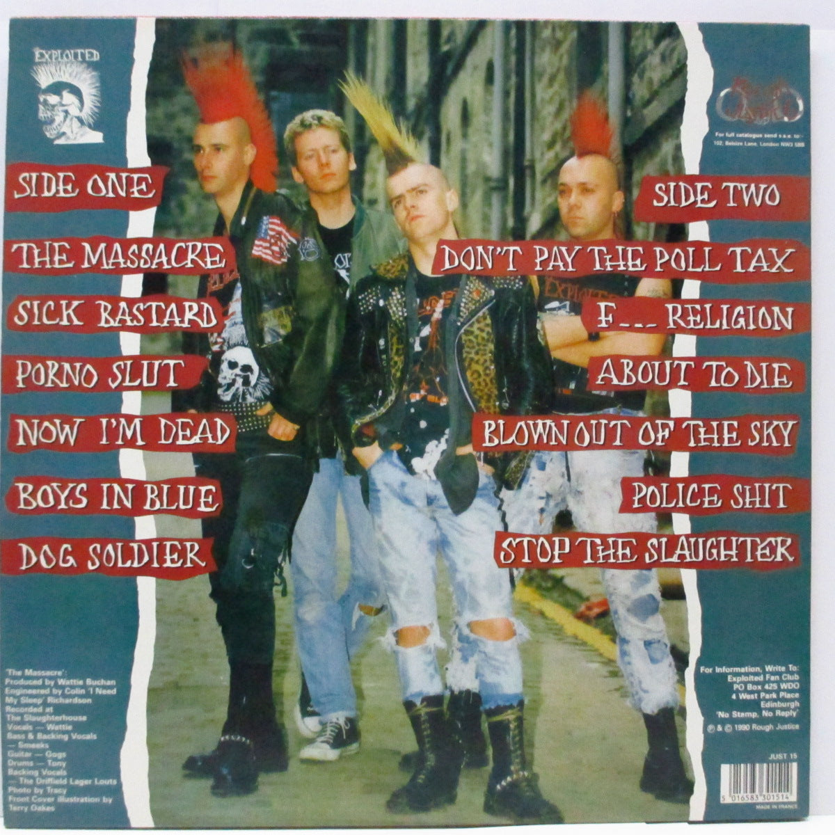 EXPLOITED, THE (ジ・エクスプロイテッド)  - The Massacre (UK オリジナル LP+インナー）'90年6th アルバム！