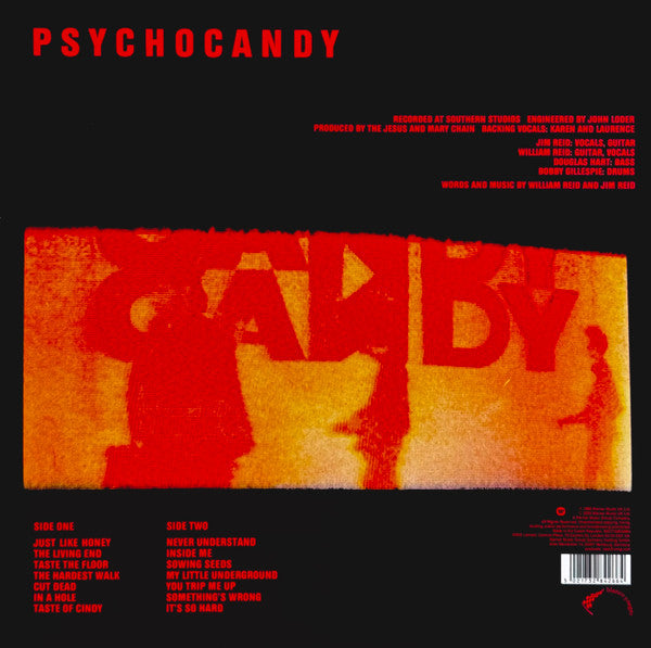 JESUS AND MARY CHAIN, THE (ジーザス・アンド・メリー・チェイン)  - Psychocandy (EU 正規限定再発「ハーフスピード・マスター」 「レッド&ホワイト・スプラッターヴァイナル」 LP/NEW) '85年1stアルバム40周年記念盤