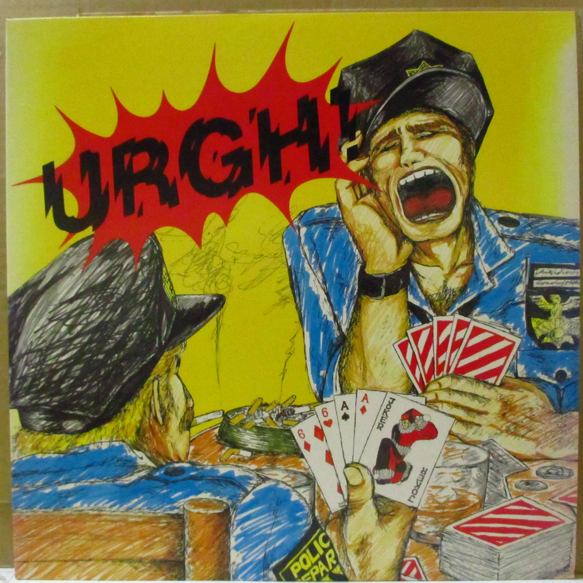 URGHPOLICE (アーグポリス)  - Urgh! (Japan オリジナル LP+インサート) '87年唯一のアルバム
