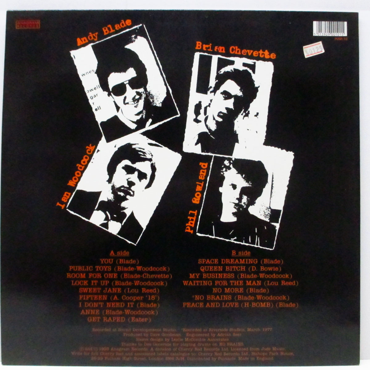 EATER (イーター)  - The Album (UK '93 限定再発「グリーンヴァイナル」LP/ステッカー付ジャケ）'77年ファースト！