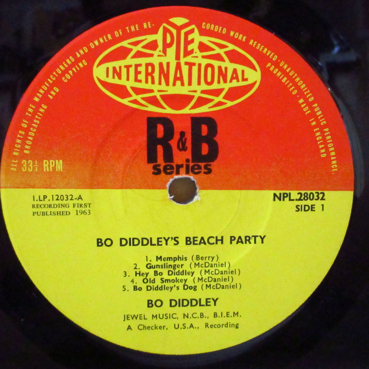 BO DIDDLEY (ボ・ディドリー)  - Bo-Diddley's Beach Party (UK '64 オリジナル・モノラル LP/表面コーティング折り返しジャケ)