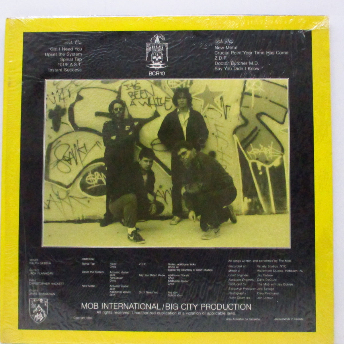 MOB, THE (ザ ・モブ)  - We Come To Crush (US オリジナル LP+インナー) '86年唯一アルバム！