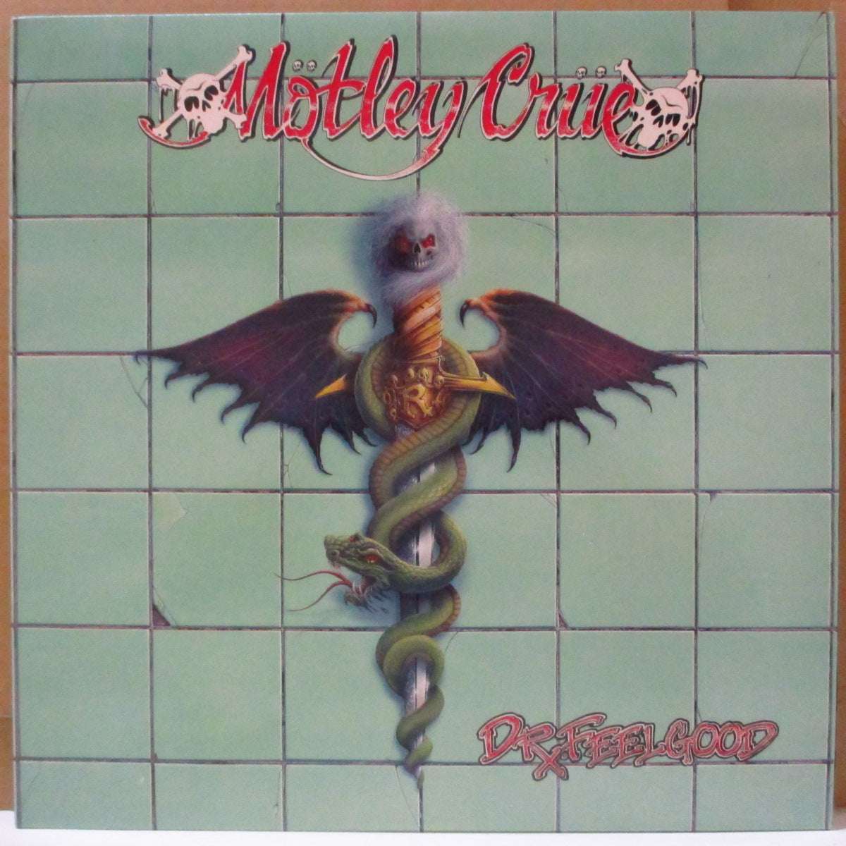 MOTLEY CRUE (モトリー・クルー)  - Dr. Feelgood (US オリジナル正規流通 LP+ソフト紙インナー) '89年5thアルバム