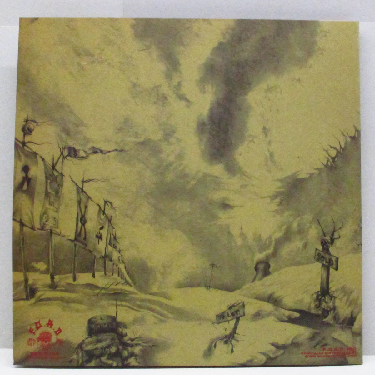 SORE THROAT (Saw Throat) (ソウ・スロウト)  - Inde$troy (Italy '20 150枚限定再発「赤/黒ヴァイナル」2xLP+ブックレット/見開ジャケ) Die Hard Edition !