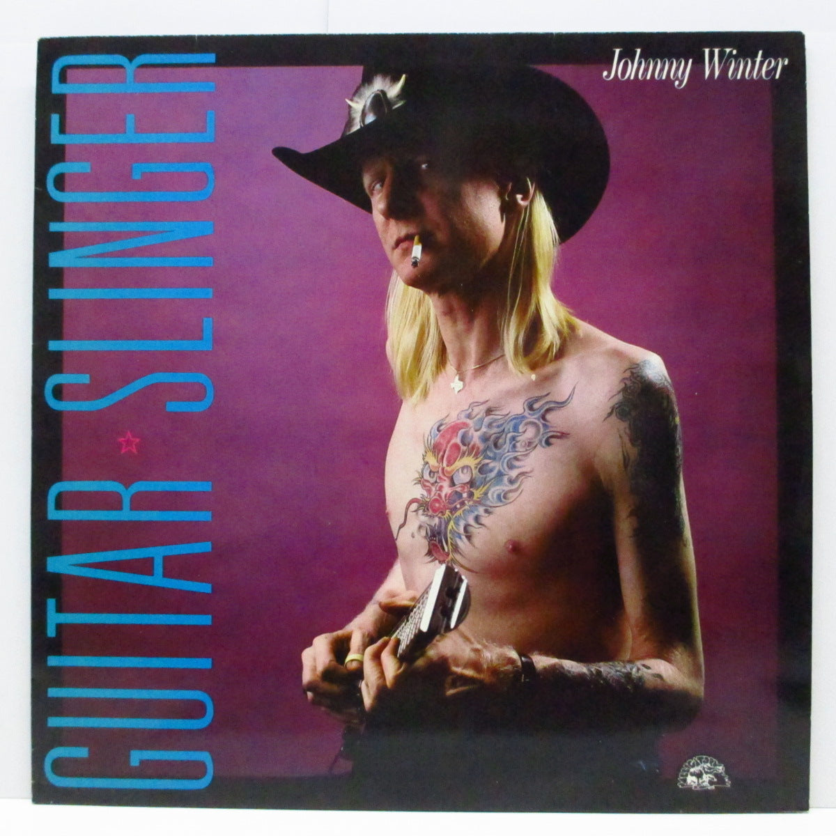 JOHNNY WINTER (ジョニー・ウィンター)  - Guitar Slinger (UK オリジナル「ピラミッド・カラーイラスト水色ラベ」LP)