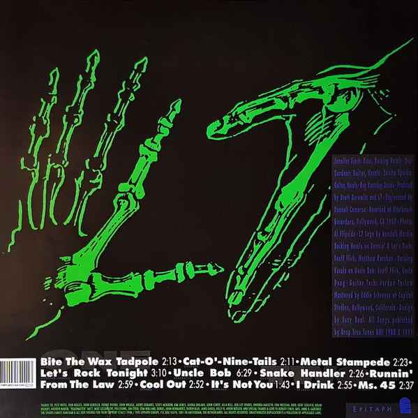 L 7 (エル・セブン)  - S.T. <1st Album> (EU 正規限定再発 LP/NEW) '88年1stアルバム