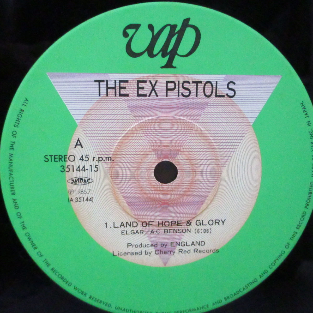 EX PISTOLS, THE (エックス・ピストルズ)  - Land Of Hope & Glory (Japan オリジナル12"+帯)