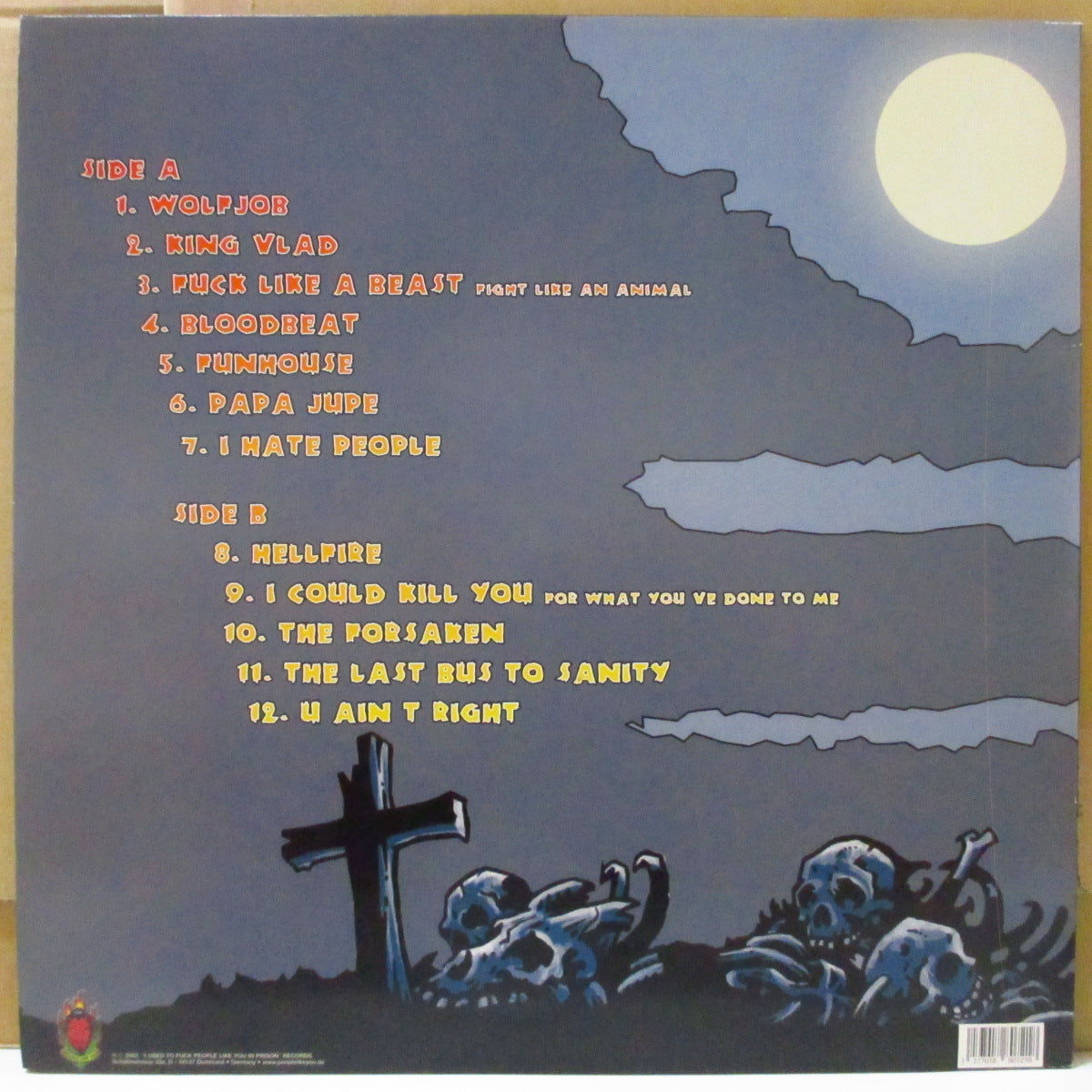 METEORS (メテオス)  - Psychobilly (German 限定グレーヴァイナル LP+ソフト紙インナー)