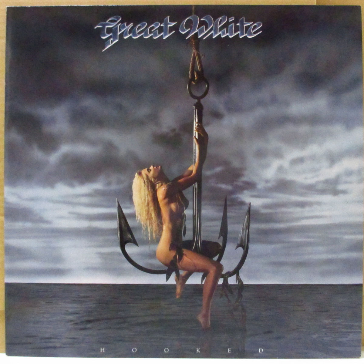 GREAT WHITE (グレート・ホワイト)  - Hooked (EU オリジナル LP+ソフト紙インナー) '91年5thアルバム