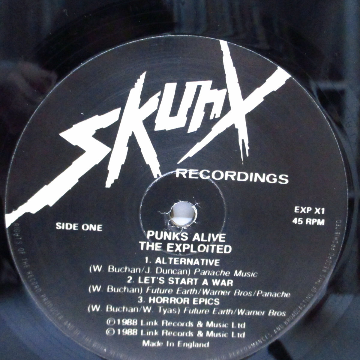 EXPLOITED, THE (ジ・エクスプロイテッド)  - Punks Alive! (UK オリジナル 12") 近年稀な美品 !