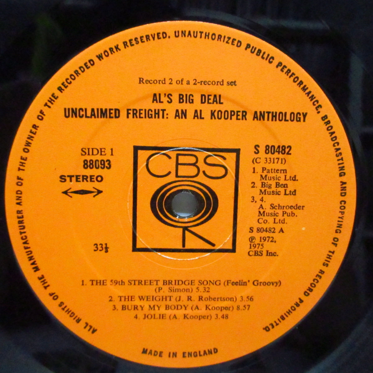 AL KOOPER (アル・クーパー)  - Al's Big Deal / Unclaimed Freight - An Al Kooper Anthology (UK オリジナル 2xLP/光沢見開きジャケ) '68〜’75年コンピレーション !