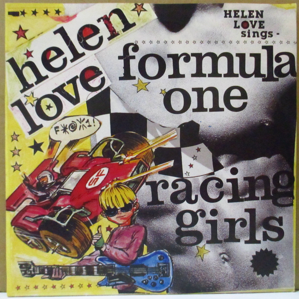 HELEN LOVE (ヘレン・ラヴ)  - Fomula One Racing Girls (UK '93 限定「クリアレッドヴァイナル」 7インチ+光沢ソフト紙ジャケ)