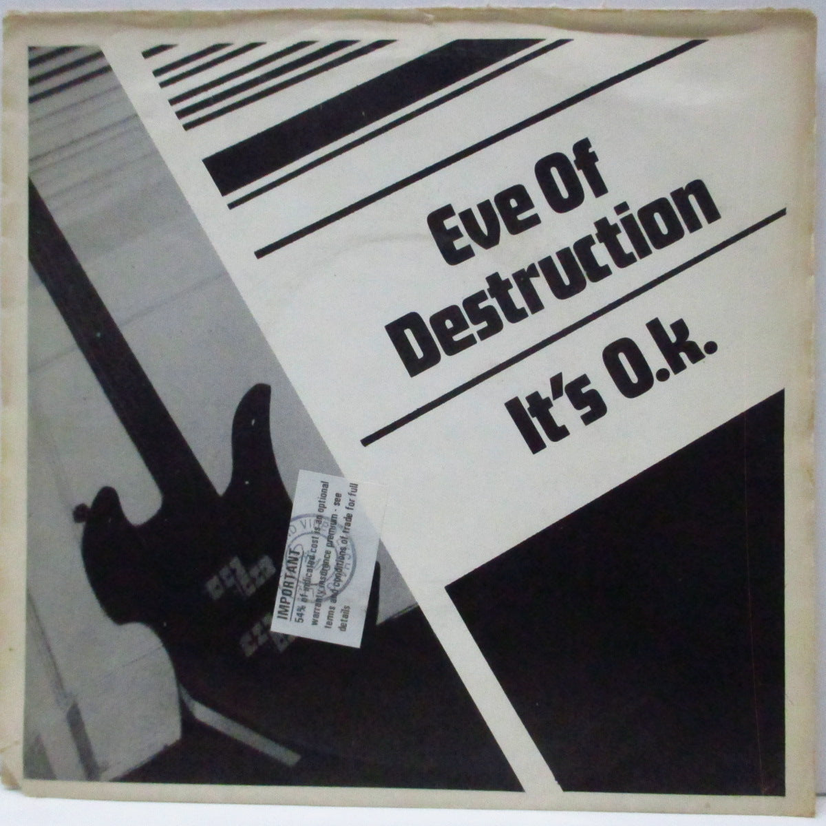 BONNIE PARKER & ACME ATTRACTIONS (ボニー・パーカー & アクメ・アトラクションズ)  - Eve Of Destruction / It's O.K. (UK '81 オリジナル 7"/光沢ソフト紙三つ折りジャケ) '81年セカンド＆ラスト！