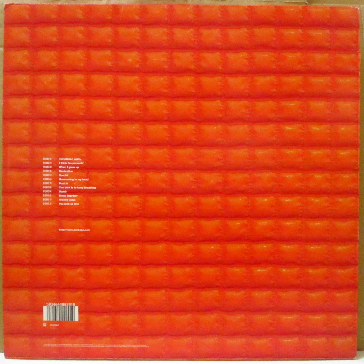 GARBAGE (ガービッジ)  - Version 2.0 (UK オリジナル LP+固紙インナー) '98年2ndアルバム